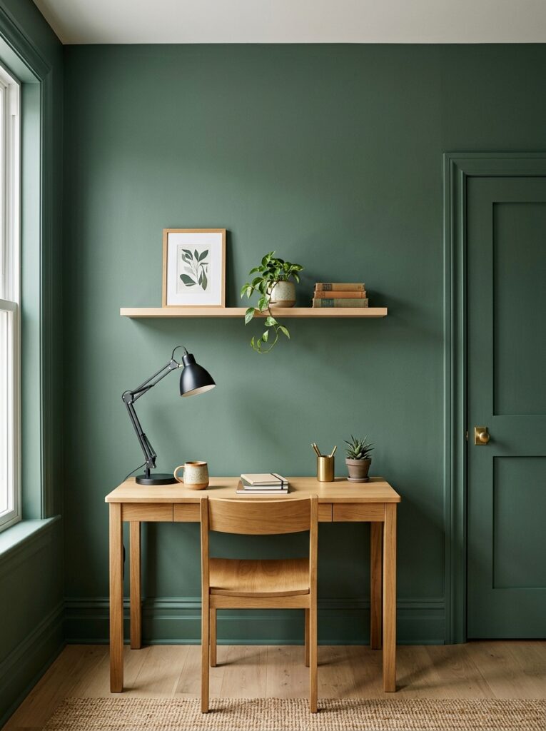 green wall decor